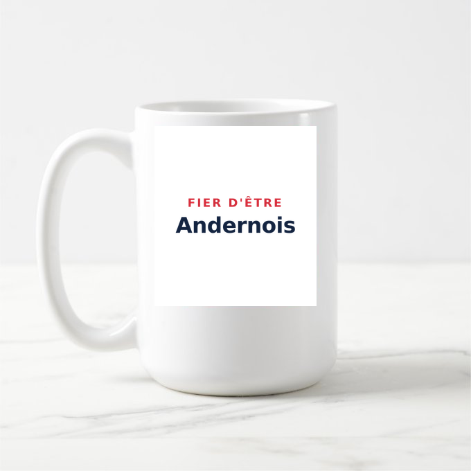 Mug « Fier d'être Andernois » — design pour Anderny