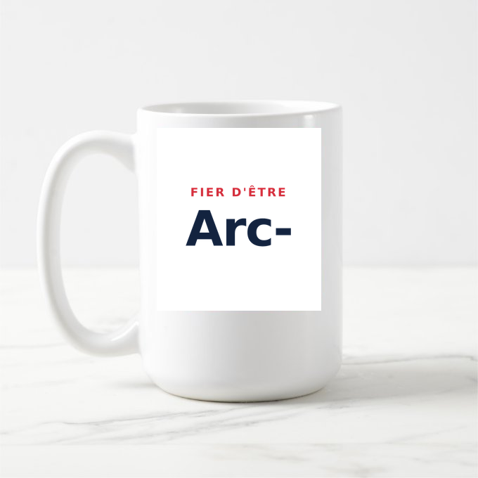 Mug « Fier d'être Arc- » — design pour Arc-et-Senans