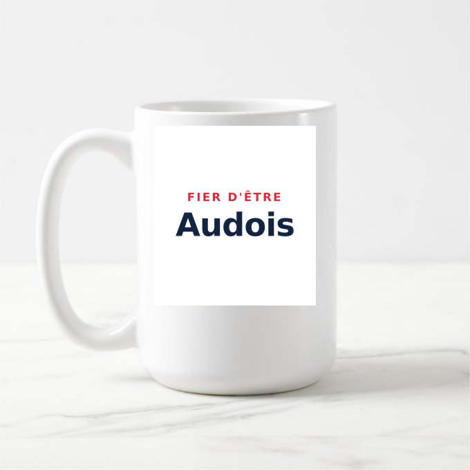 Mug « Fier d'être Audois » — design pour Audes