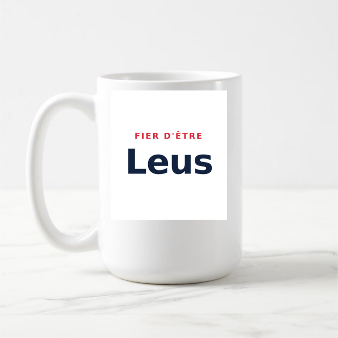 Mug « Fier d'être Leus » — design pour Awoingt