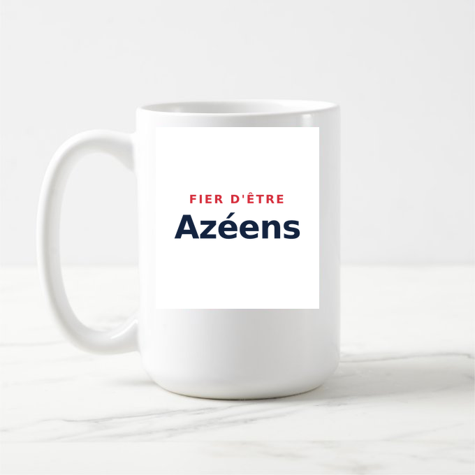 Mug « Fier d'être Azéens » — design pour Azé