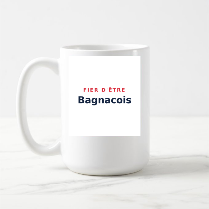 Mug « Fier d'être Bagnacois » — design pour Bagnac-sur-Célé