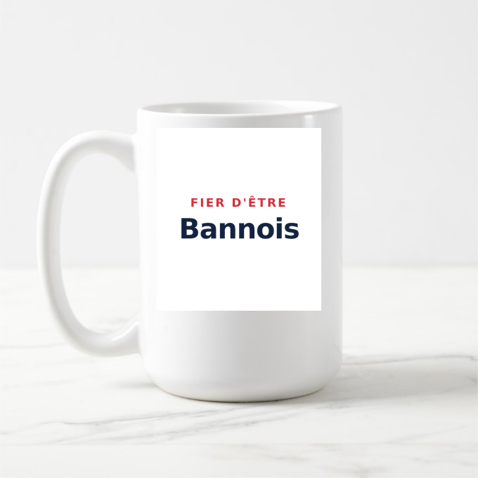 Mug « Fier d'être Bannois » — design pour Bannes
