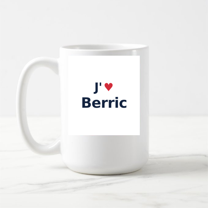 Mug personnalisé Berric — design J'aime Berric