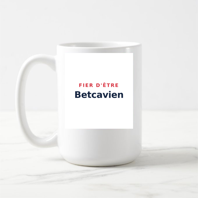 Mug « Fier d'être Betcavien » — design pour Betcave-Aguin