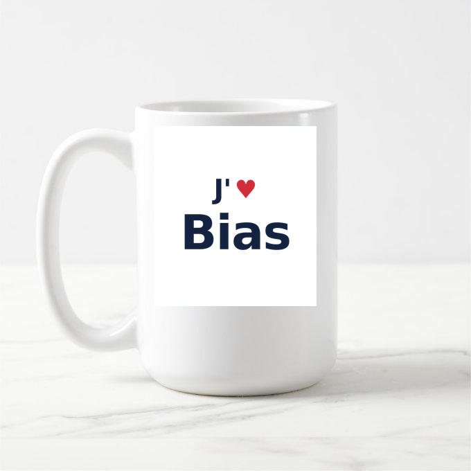 Mug personnalisé Bias — design J'aime Bias
