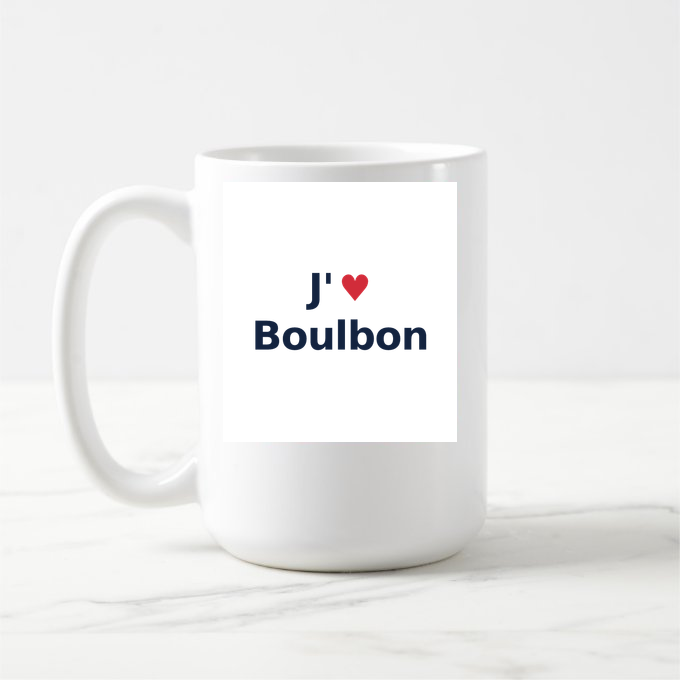Mug personnalisé Boulbon — design J'aime Boulbon