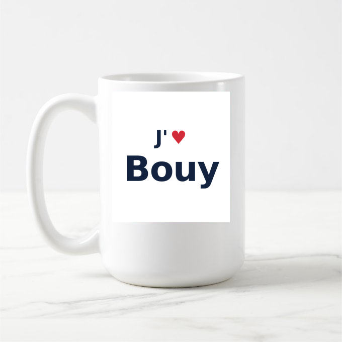 Mug personnalisé Bouy — design J'aime Bouy