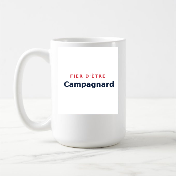 Mug « Fier d'être Campagnard » — design pour Campagne-d'Armagnac