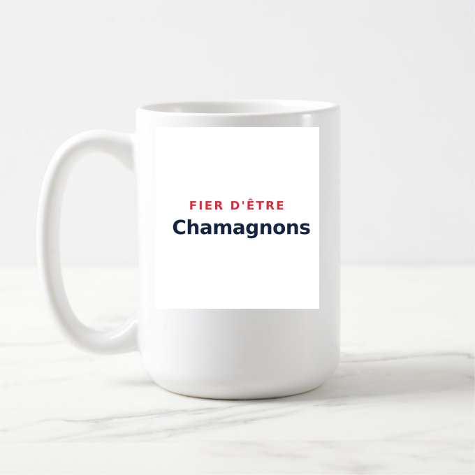 Mug « Fier d'être Chamagnons » — design pour Chamagne