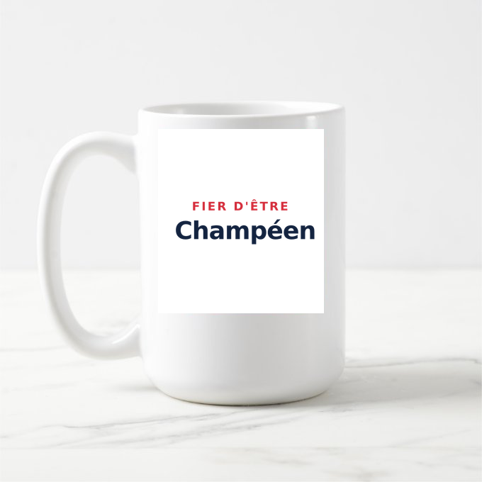 Mug « Fier d'être Champéen » — design pour Champeaux