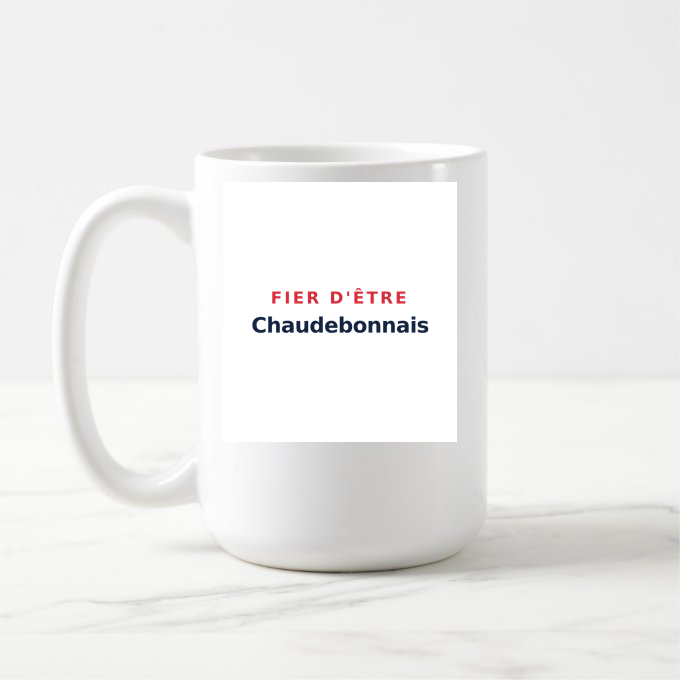 Mug « Fier d'être Chaudebonnais » — design pour Chaudebonne