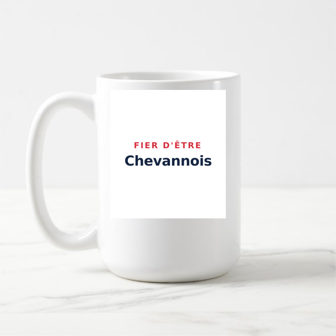 Mug « Fier d'être Chevannois » — design pour Chevannes