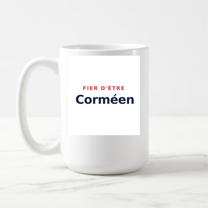 Mug « Fier d'être Corméen » — design pour Cormes
