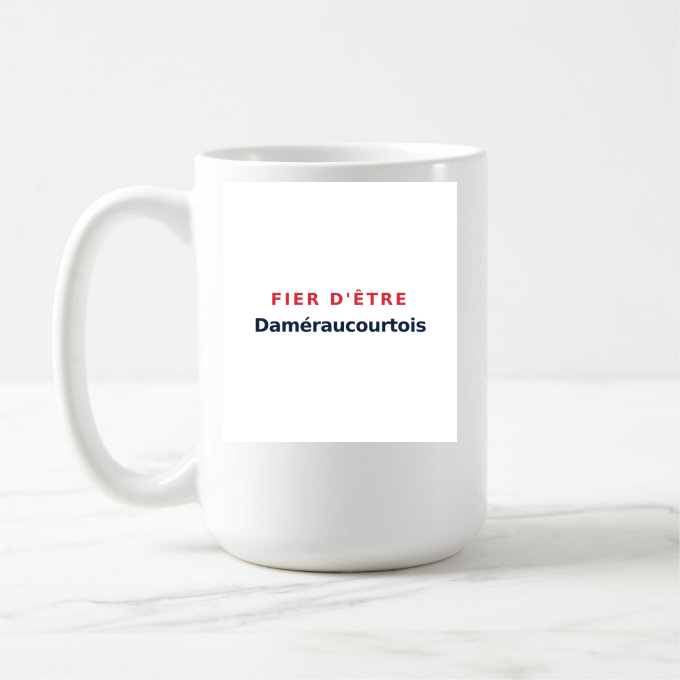 Mug « Fier d'être Daméraucourtois » — design pour Daméraucourt