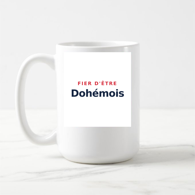 Mug « Fier d'être Dohémois » — design pour Dohem