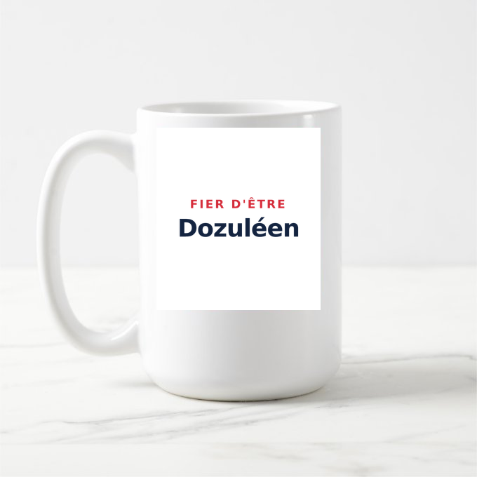 Mug « Fier d'être Dozuléen » — design pour Dozulé