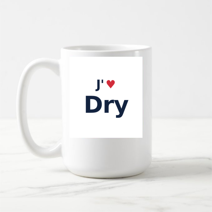 Mug personnalisé Dry — design J'aime Dry