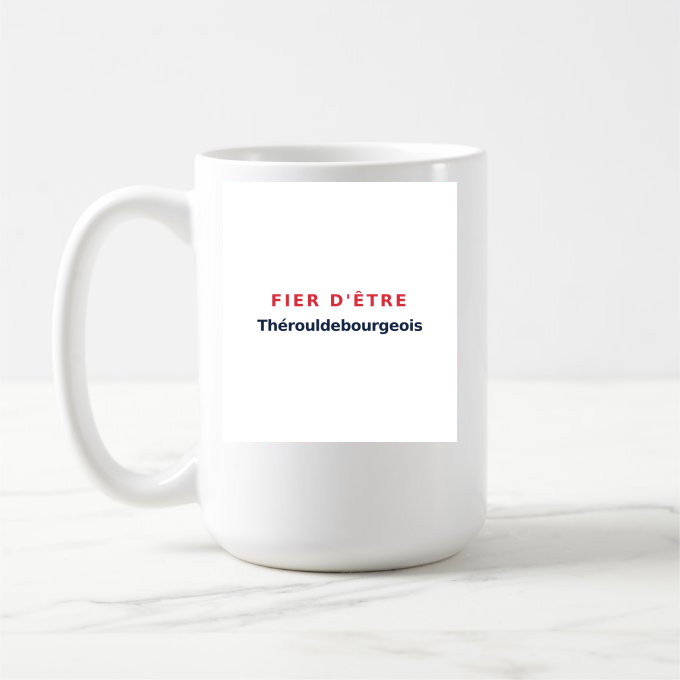 Mug « Fier d'être Thérouldebourgeois » — design pour Grand Bourgtheroulde