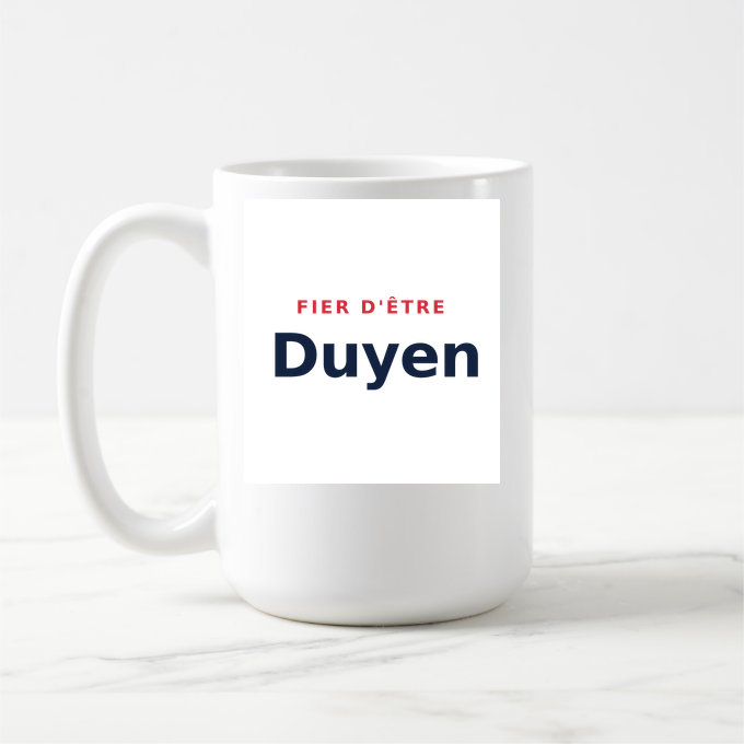 Mug « Fier d'être Duyen » — design pour Hautes-Duyes