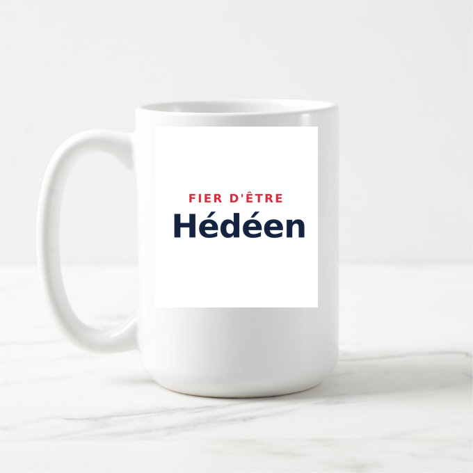 Mug « Fier d'être Hédéen » — design pour Hédé-Bazouges