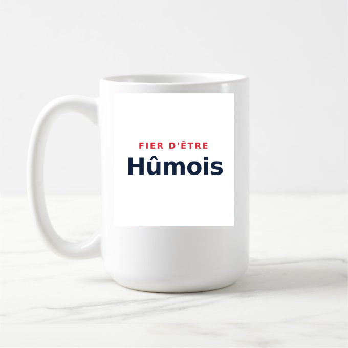 Mug « Fier d'être Hûmois » — design pour Humes-Jorquenay