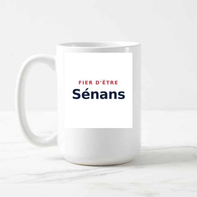 Mug « Fier d'être Sénans » — design pour Île-de-Sein