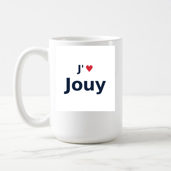 Mug personnalisé Jouy — design J'aime Jouy