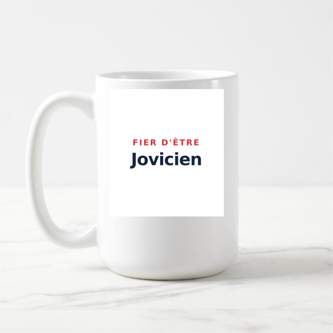 Mug « Fier d'être Jovicien » — design pour Jouy-sur-Eure