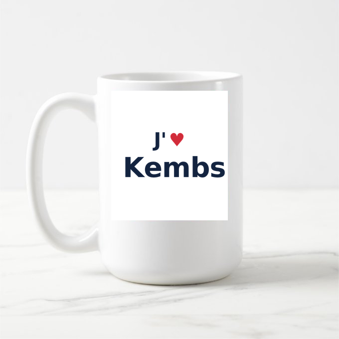 Mug personnalisé Kembs — design J'aime Kembs