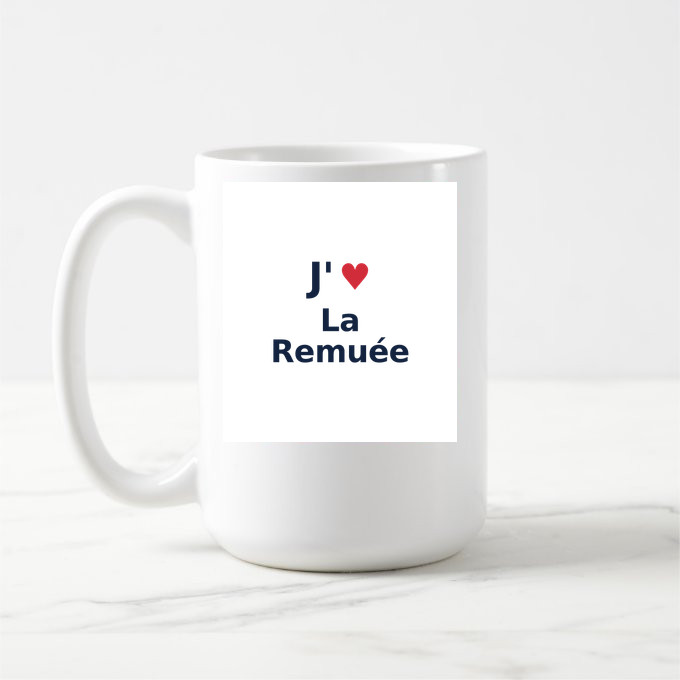 Mug personnalisé La Remuée — design J'aime La Remuée