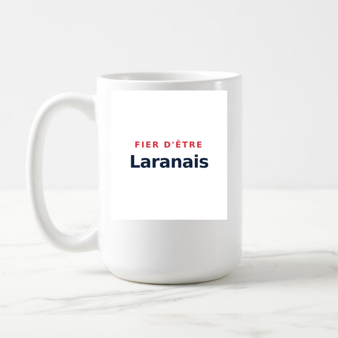 Mug « Fier d'être Laranais » — design pour Laran