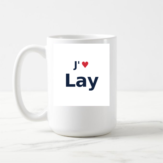 Mug personnalisé Lay — design J'aime Lay