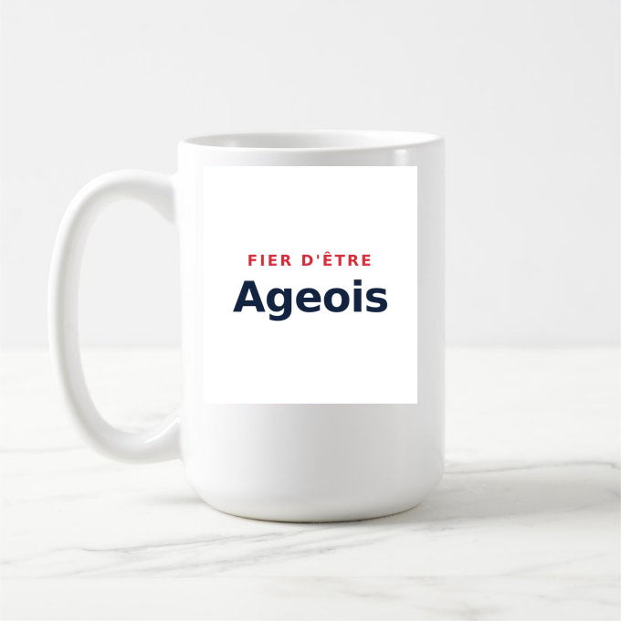 Mug « Fier d'être Ageois » — design pour Les Ageux