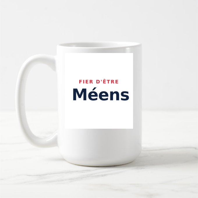 Mug « Fier d'être Méens » — design pour Les Mées
