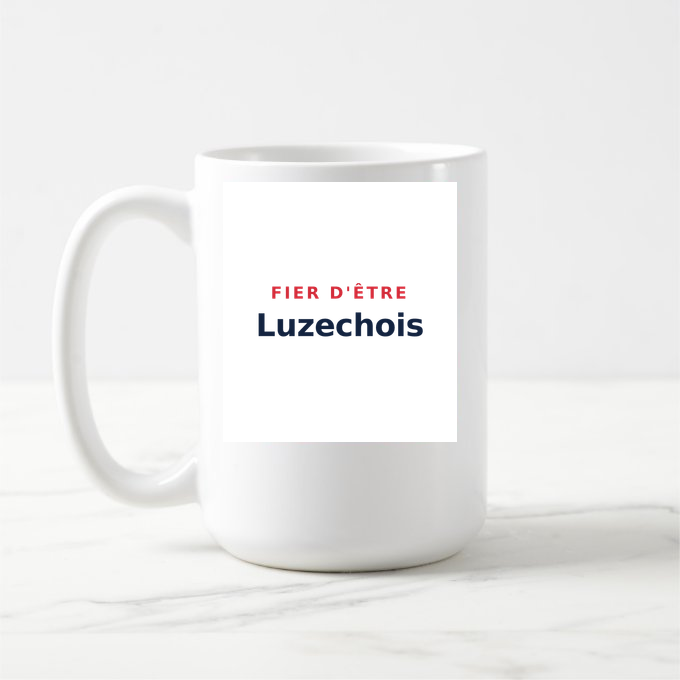 Mug « Fier d'être Luzechois » — design pour Luzech