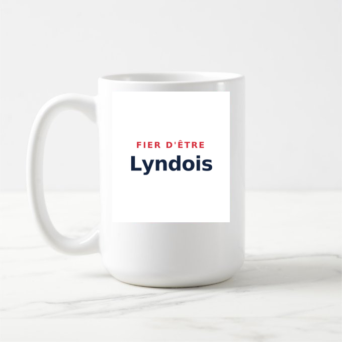 Mug « Fier d'être Lyndois » — design pour Lynde