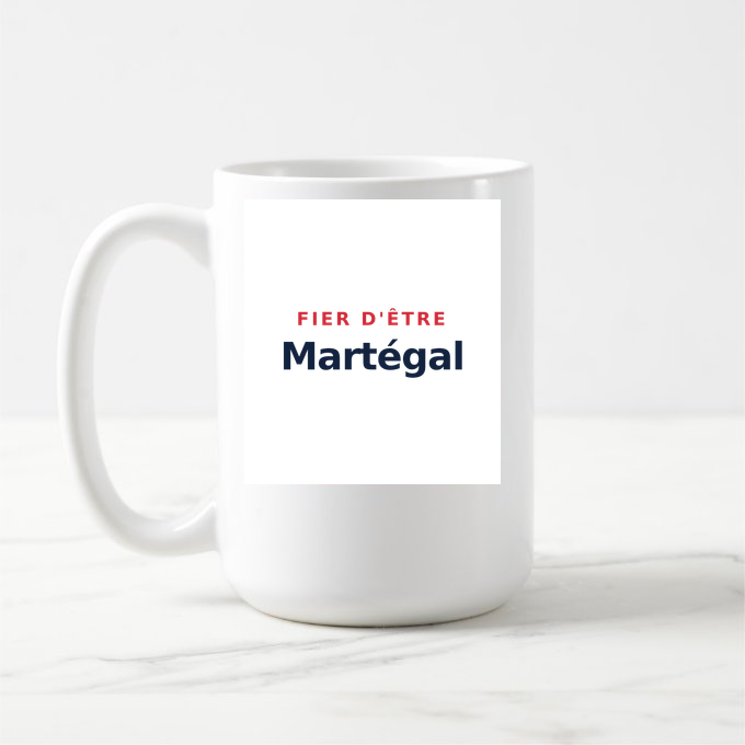 Mug « Fier d'être Martégal » — design pour Martigues