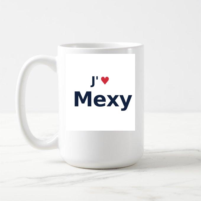Mug personnalisé Mexy — design J'aime Mexy