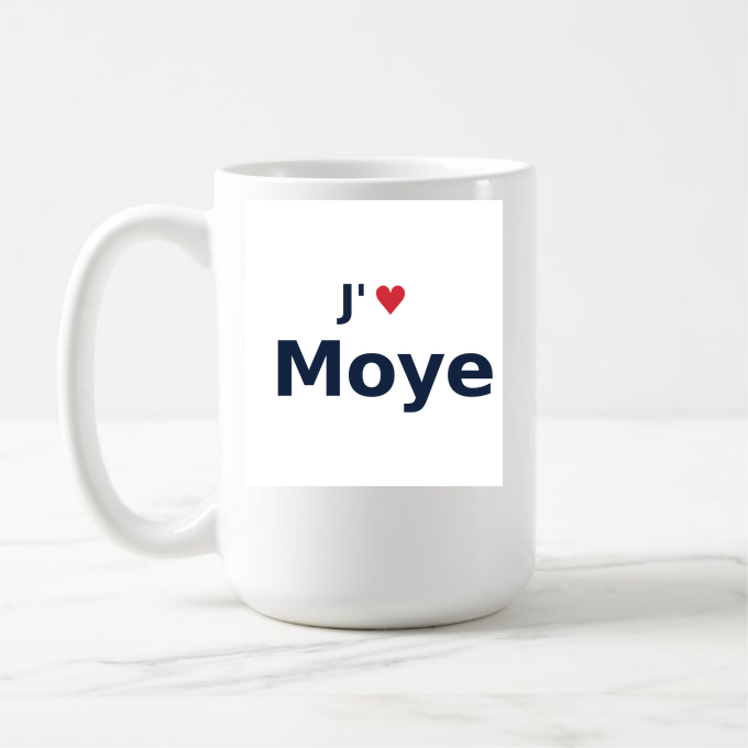 Mug personnalisé Moye — design J'aime Moye