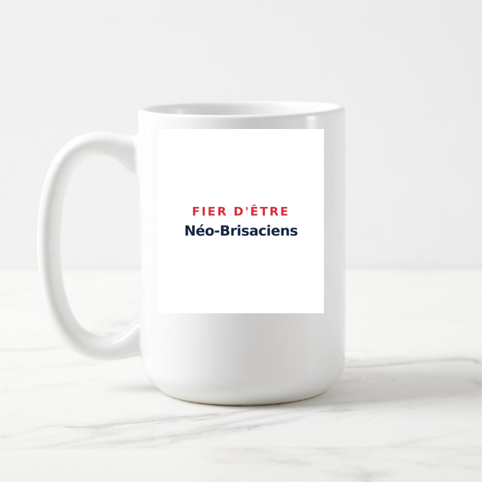 Mug « Fier d'être Néo-Brisaciens » — design pour Neuf-Brisach