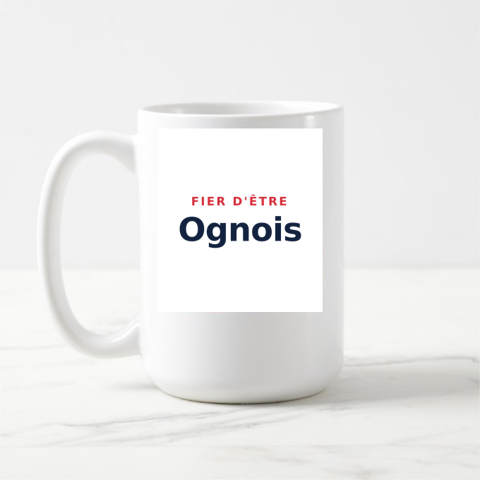 Mug « Fier d'être Ognois » — design pour Ognes