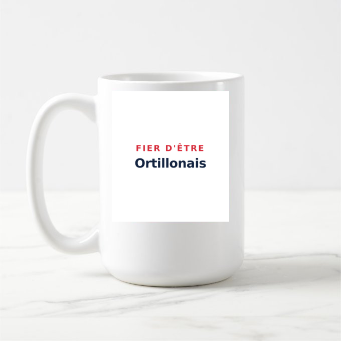 Mug « Fier d'être Ortillonais » — design pour Ortillon