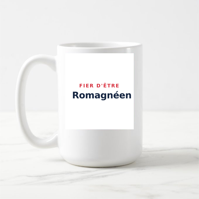 Mug « Fier d'être Romagnéen » — design pour Romagné