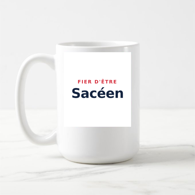 Mug « Fier d'être Sacéen » — design pour Sacé