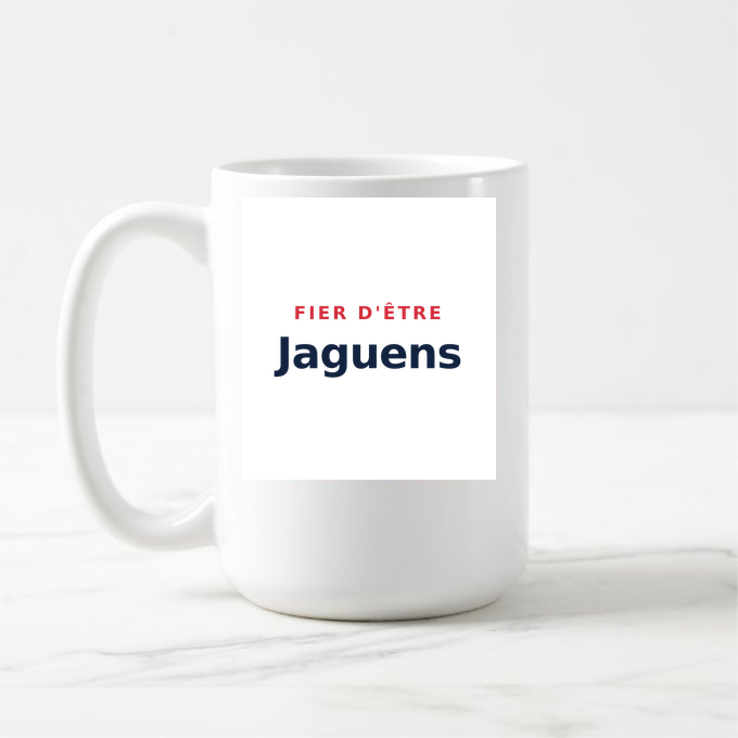 Mug « Fier d'être Jaguens » — design pour Saint-Jacut-de-la-Mer
