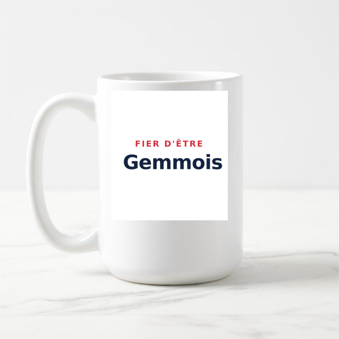 Mug « Fier d'être Gemmois » — design pour Sainte-Gemmes-sur-Loire