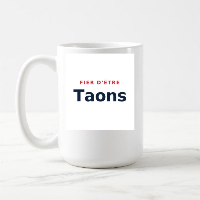 Mug « Fier d'être Taons » — design pour Tarzy