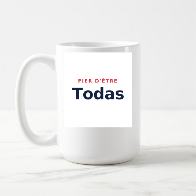 Mug « Fier d'être Todas » — design pour Tendon