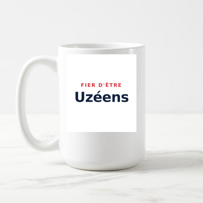 Mug « Fier d'être Uzéens » — design pour Uz